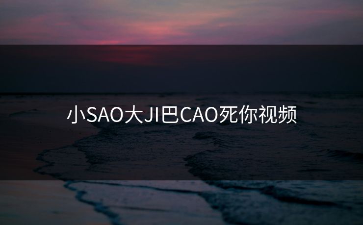 小SAO大JI巴CAO死你视频